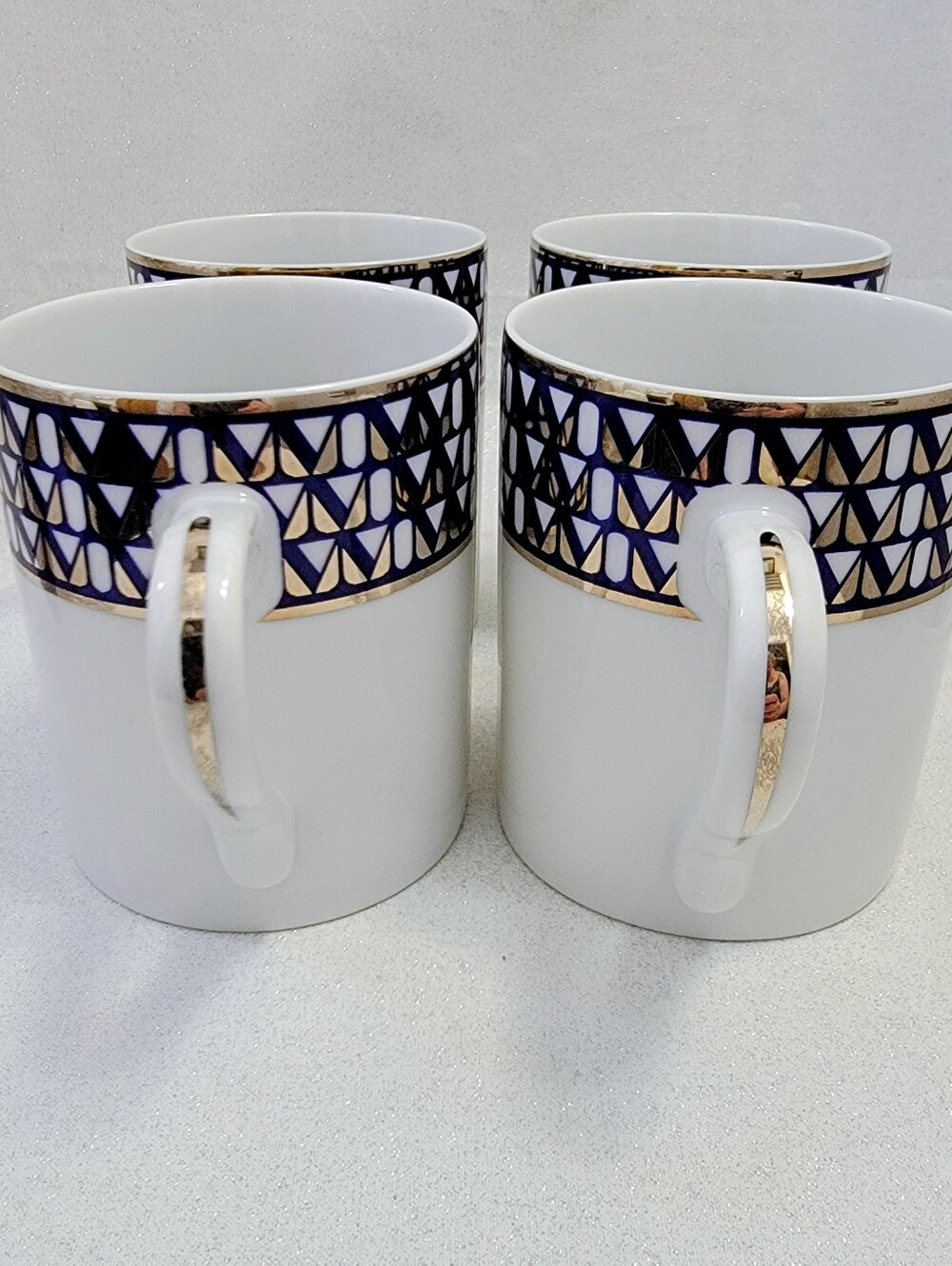 Set of 4 TIFFANY & CO Millenium Mugs